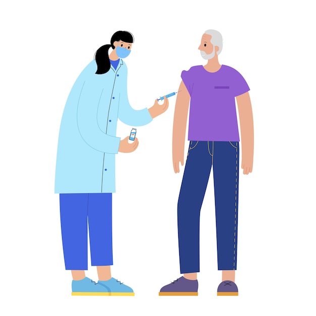 global vaccination concept