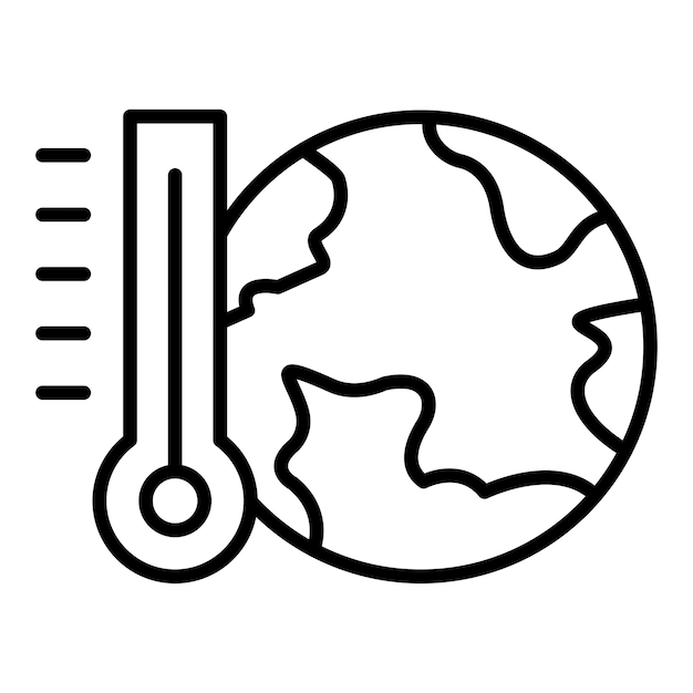 Global Warming Icon Style