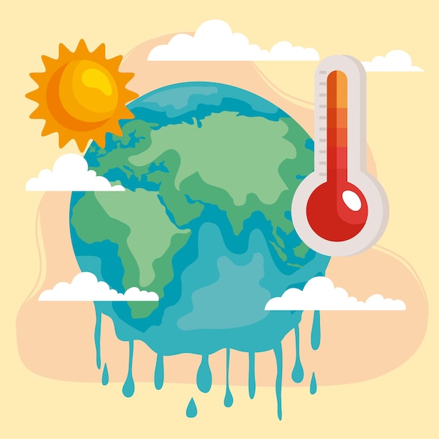 Vettore riscaldamento globale