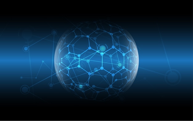 Globale abstracte de technologieachtergrond van de netwerkverbinding