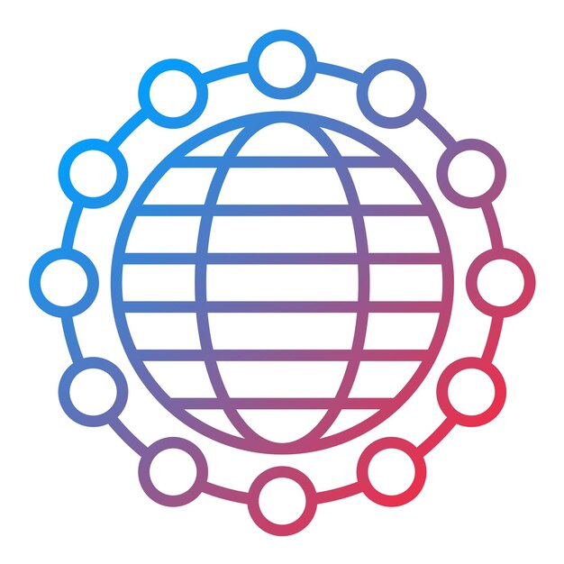 Globale infrastructuur icoon vector afbeelding Kan worden gebruikt voor Data Analytics