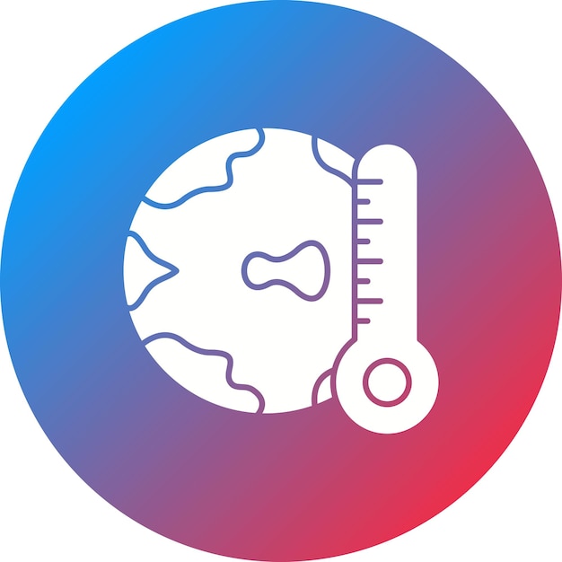 Globale opwarming icoon vector afbeelding Kan worden gebruikt voor Ecologie