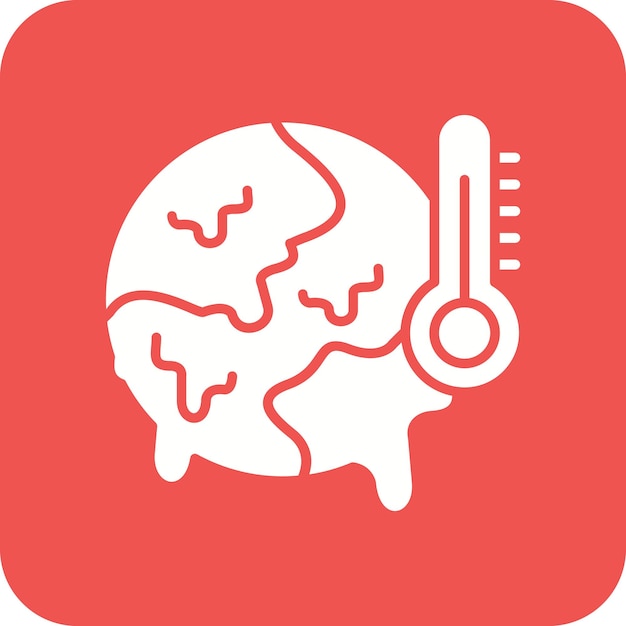 Globale opwarming icoon vector afbeelding Kan worden gebruikt voor vervuiling