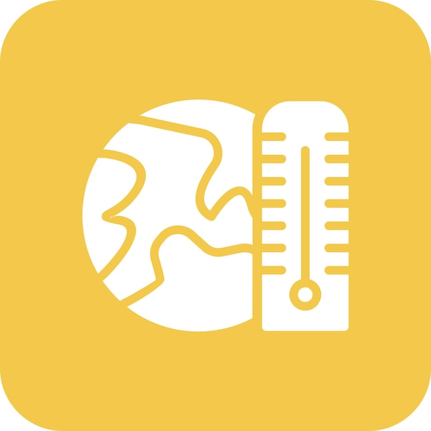 Globale opwarming vector icoon illustratie van Natural Disaster icoon set
