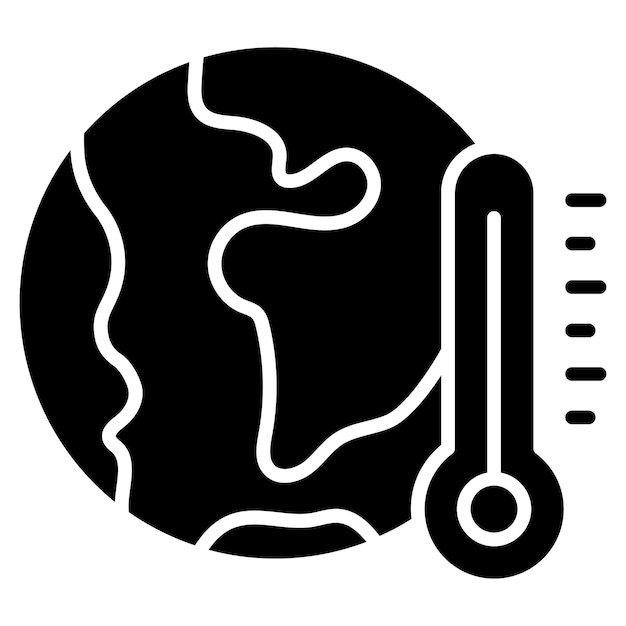Globale opwarming Vector illustratie stijl