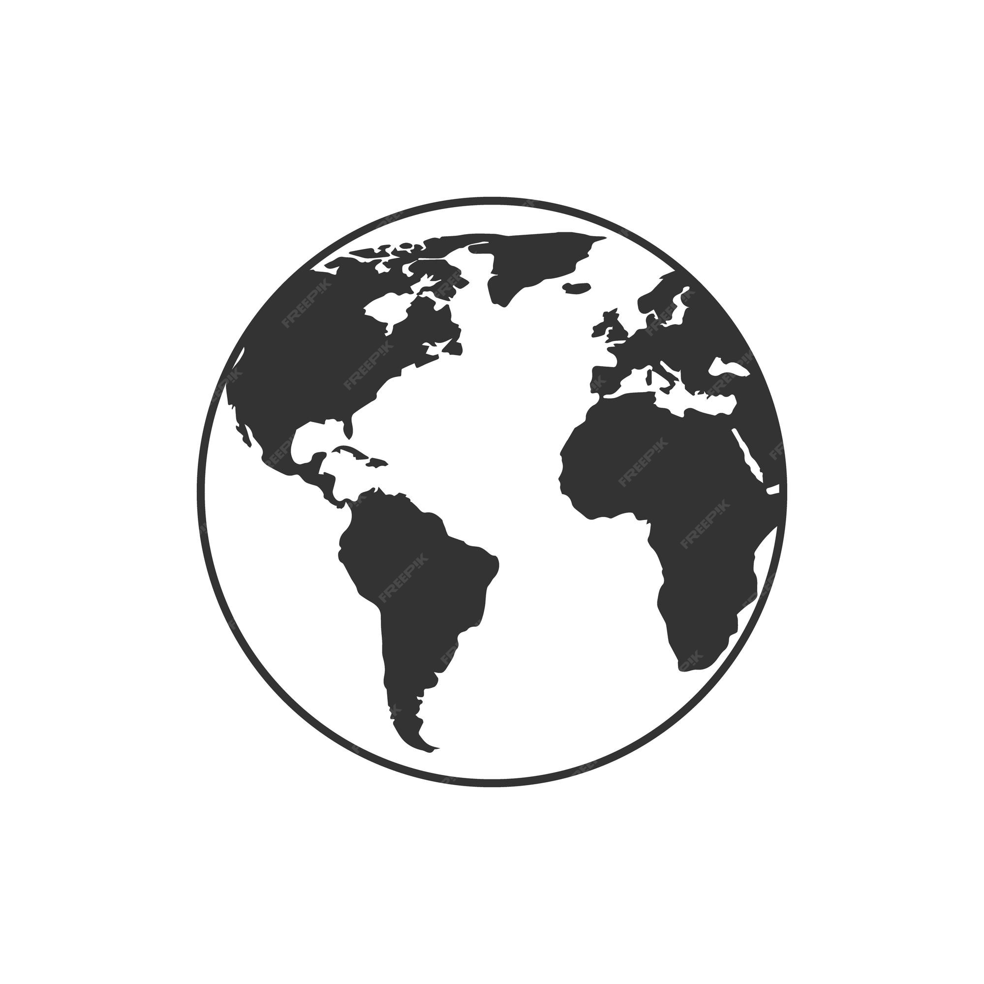 Roestig haalbaar Humoristisch Premium Vector | Globe earth line icon, sign on white background for your  design