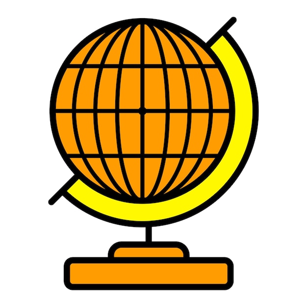 Globe icon design illustration design