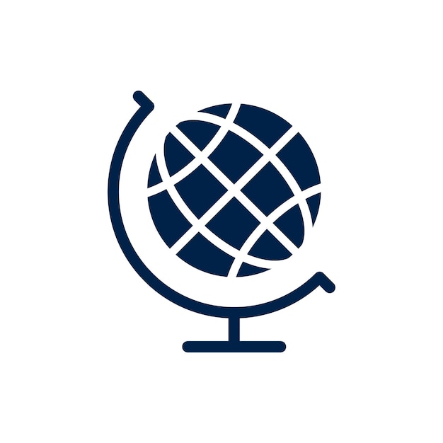 Globe icon isolated Flat design