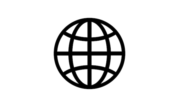 Globe icon vector , World Wide Web symbol icon