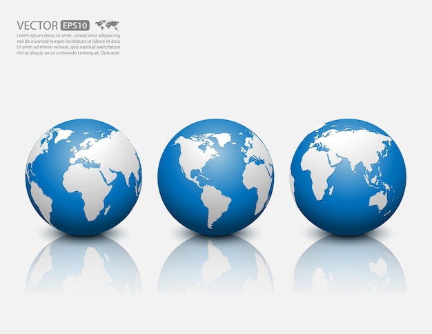 Globe icon. Vector