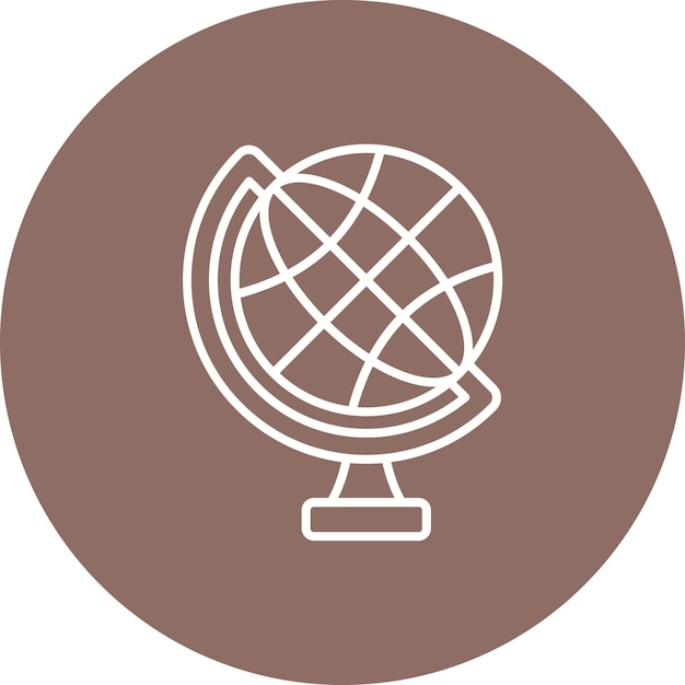 Vector globe icon