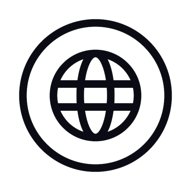 Vector globe languages icon