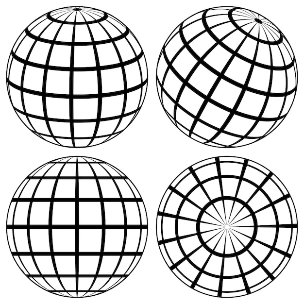 Globe lijn bol aarddraad global grid 3d ball planet