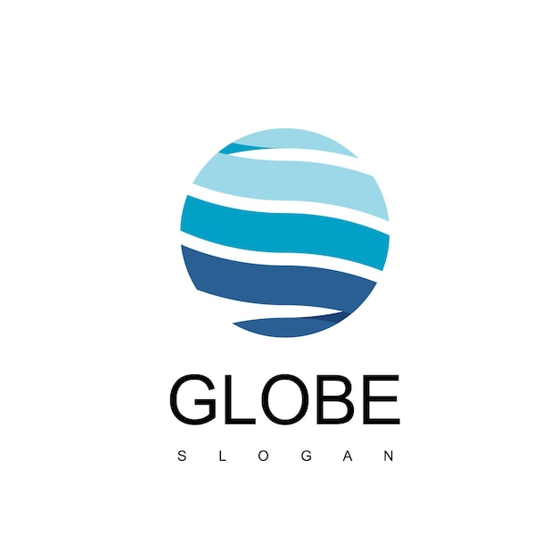 Globe logo design template