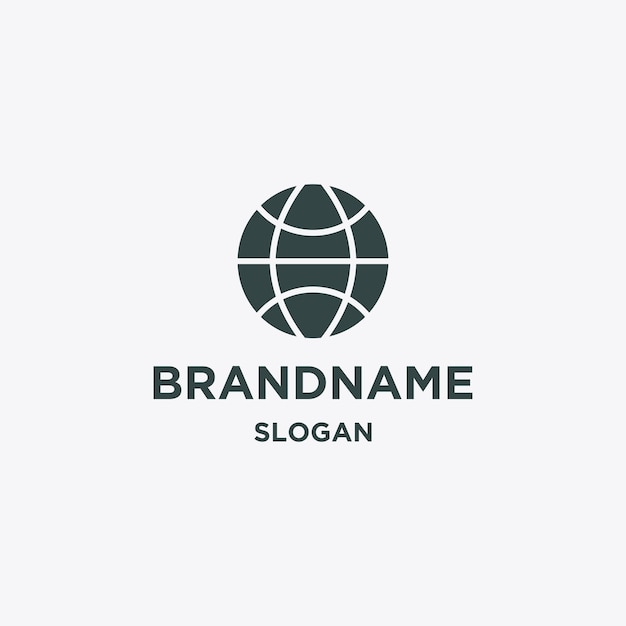 globe logo template vector illustration design