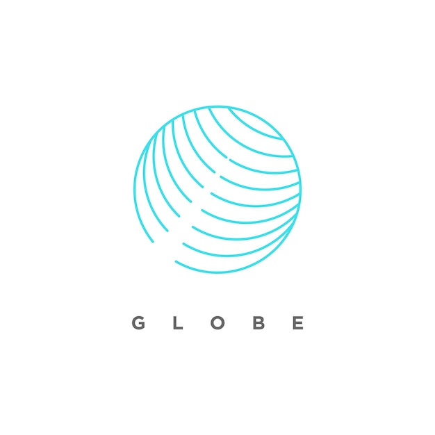 Vector globe logo vector design element icon with creative style