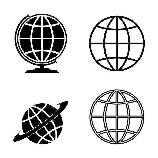 Premium Vector | Globe logo