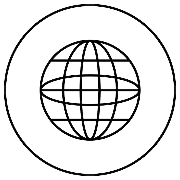 Globus icoon vector afbeelding Kan worden gebruikt voor nieuws en media