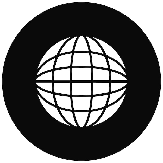 Globus icoon vector afbeelding Kan worden gebruikt voor onderzoek en wetenschap