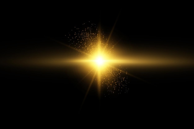 Vector gloed geïsoleerd wit transparant lichteffect set lens flare explosie glitter lijn zon flits