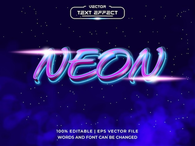 gloed neon teksteffect