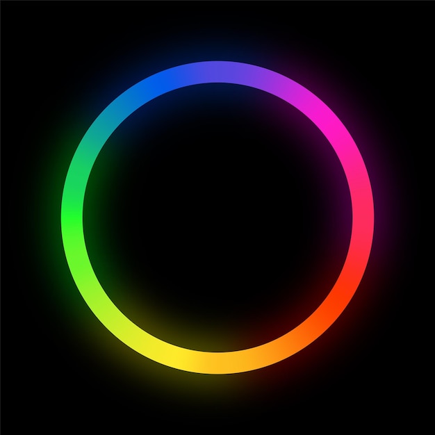 Gloeiend RGB-wiel