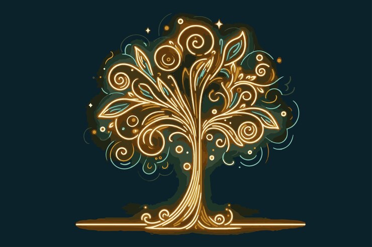 gloeiende boom