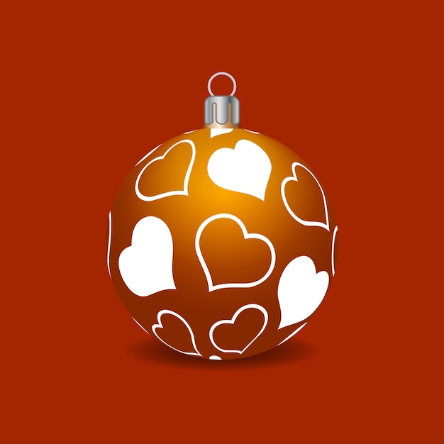 Vector gloeiende kerstballen exclusief concept met de hand getekend en zeer goed gerenderd werk voor kerstmis