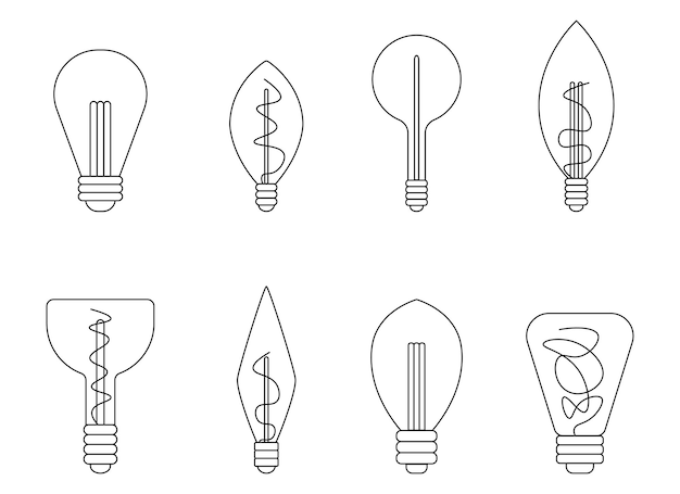 gloeilamp vector ontwerp illustratie geïsoleerd op een witte achtergrond