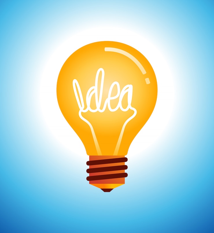Vector gloeilamp vectorillustratie