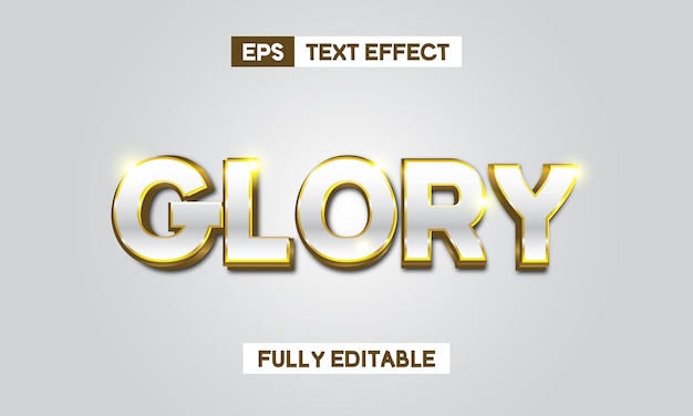 Glorie teksteffect