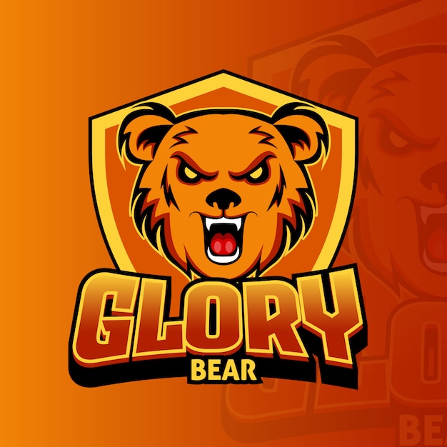 Glory Bear Esport Logo Gaming