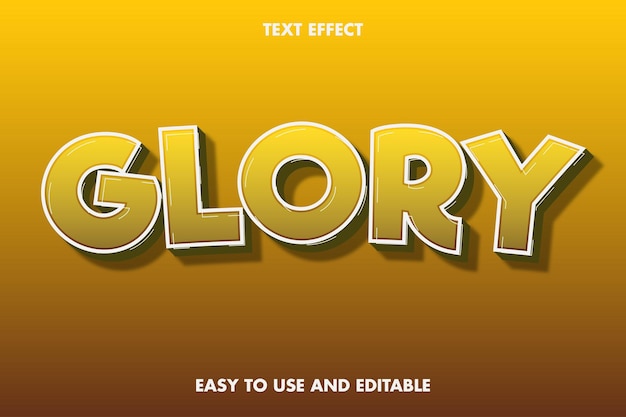 Glory text effect.