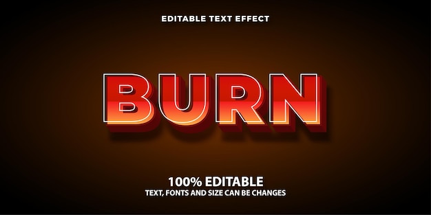 Gloss 3D Text Effect illustrator Bewerkbare teksteffect