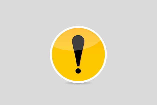 Glossy Alert notification reminder icon button