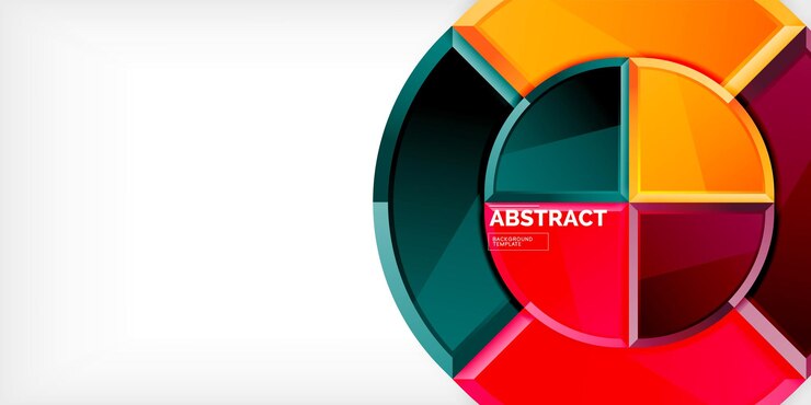 Vector glossy circles geometric background vector illustration for wallpaper banner background card book illustration landing page