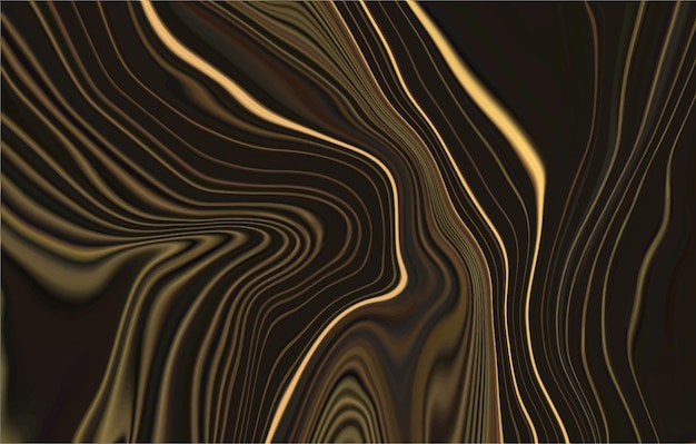 glossy liquid royal luxury wavy effect with golden line background design