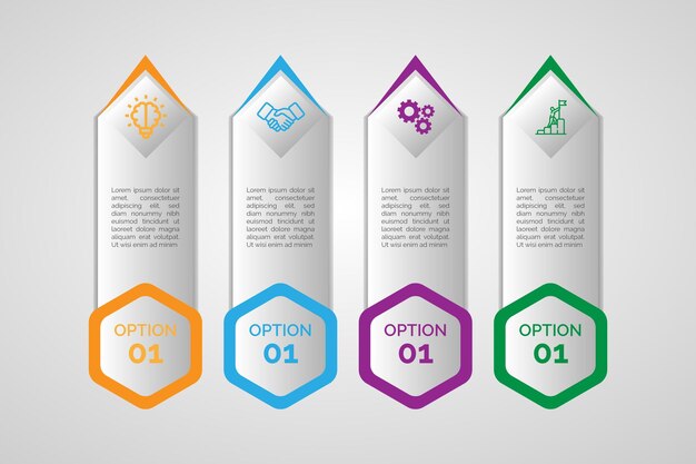 Glossy vector eps business infographic element template design