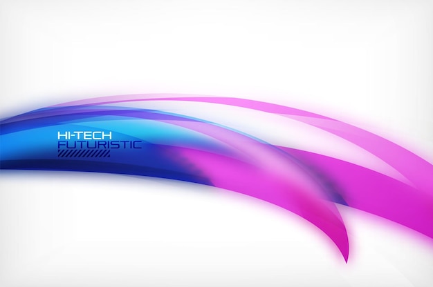 Vector glossy wave vector background vector wavy line with light effects and texture digital hitech futuristic template vector illustration