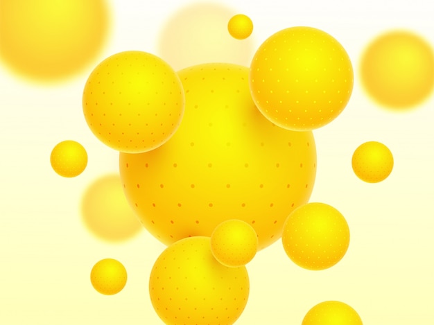 Glossy yellow abstract background.