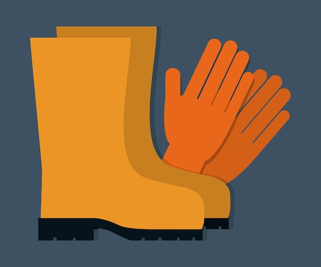 Gloves and boots icon