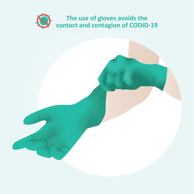 Vector gloves coronavirus