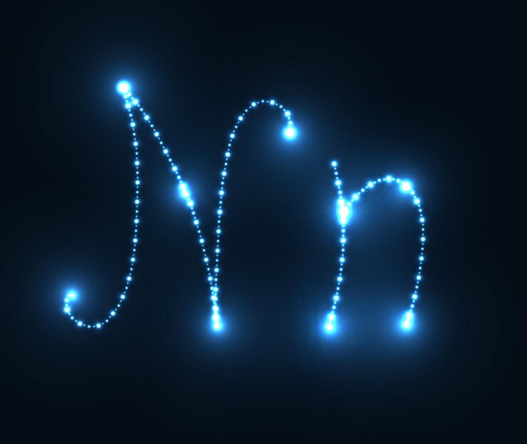 Vector glow abc
