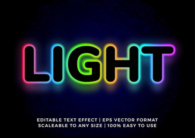 Glow in the dark fun 3d title text effect