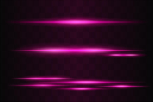 Glow Horizontal glowing flares arranged in vertical sequence with blurred edges Smooth transitions create motion effect and depth across transparent grid background