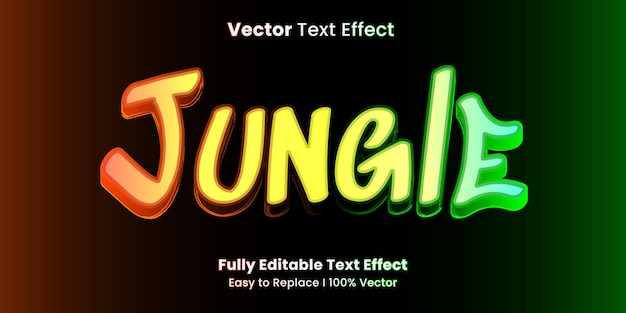 Glow Jungle text effect