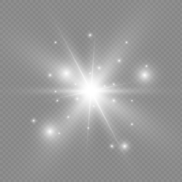 Glow light effect. Star burst with sparkles.Sun.   illustration