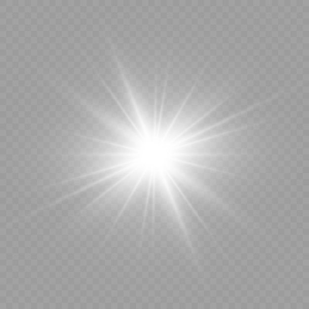 Glow light effect. Star burst with sparkles.Sun.