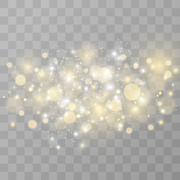 Glow light effect. star burst with sparkles.