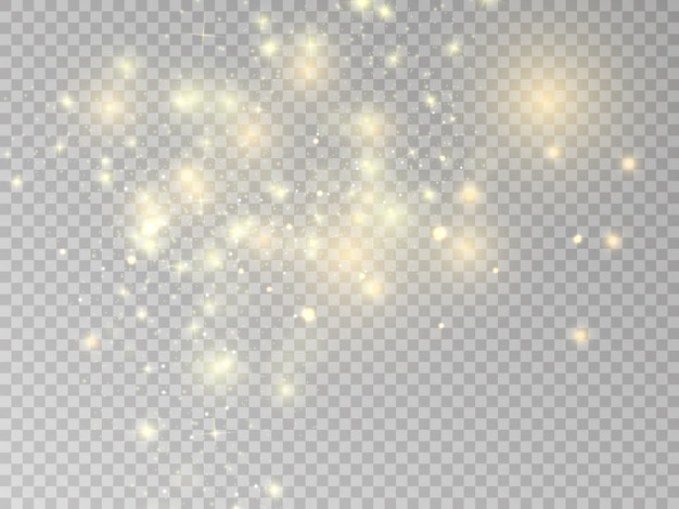 Glow light effect. star burst with sparkles.